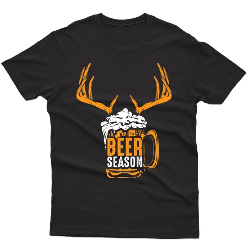 Beer Season Shirt | X-mas Animal Hunting Beer Drinkers Gift