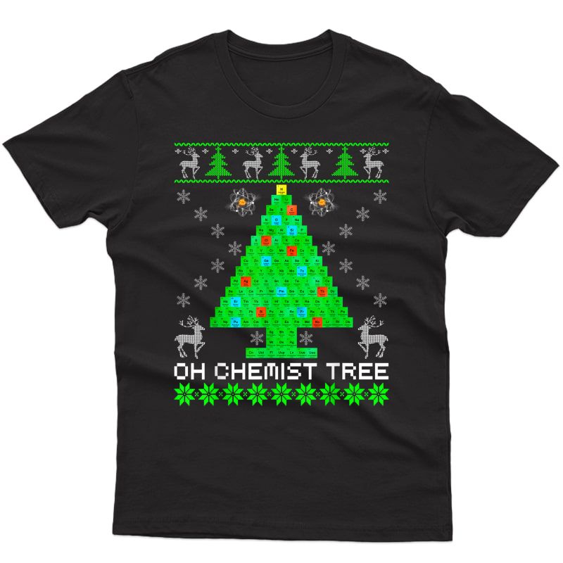 Chemist Tree Christmas Shirt Science Chemistry Physics Gift