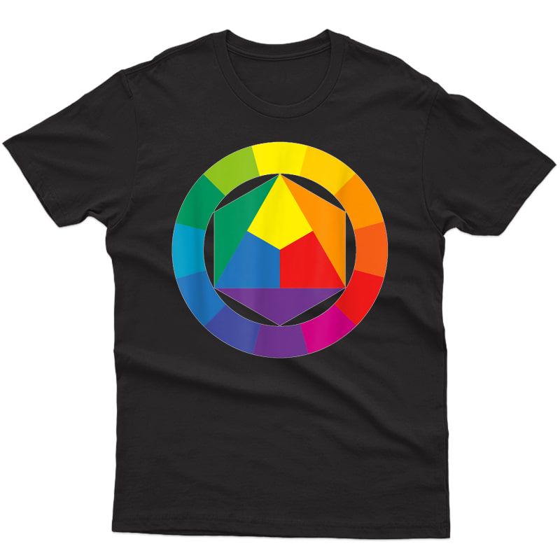 Color Wheel Palette Shirt Artist Painter Art Tea Tshirt | Stellanovelty