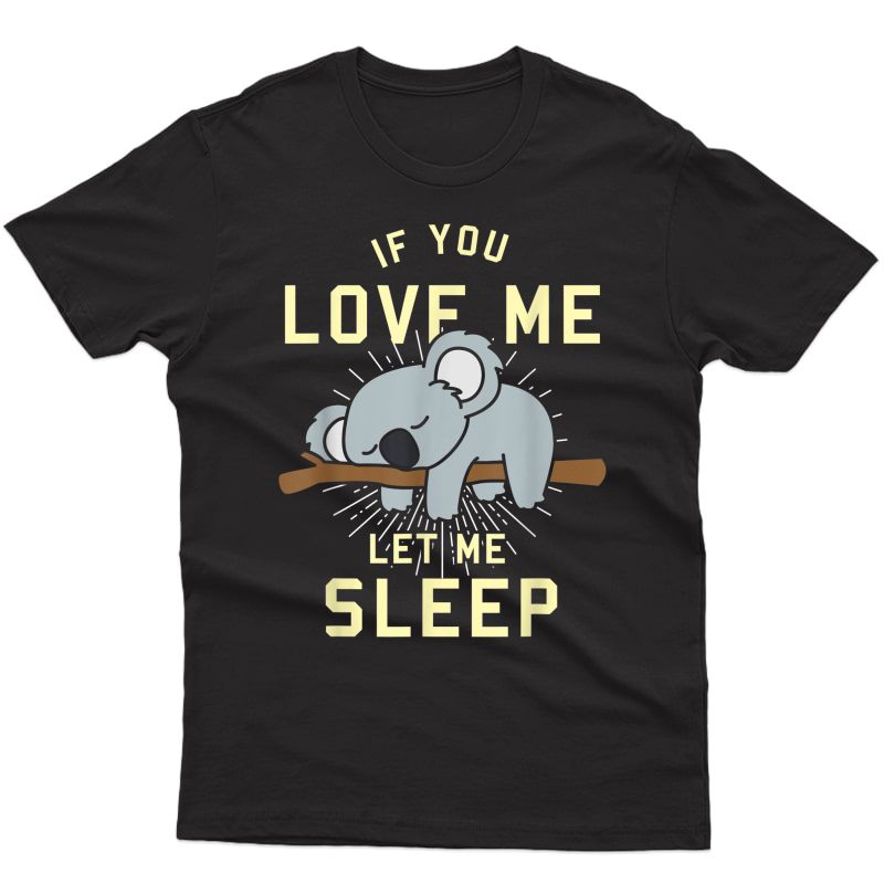 Cute Animal Gift Idea Sleeping Koala T-shirt