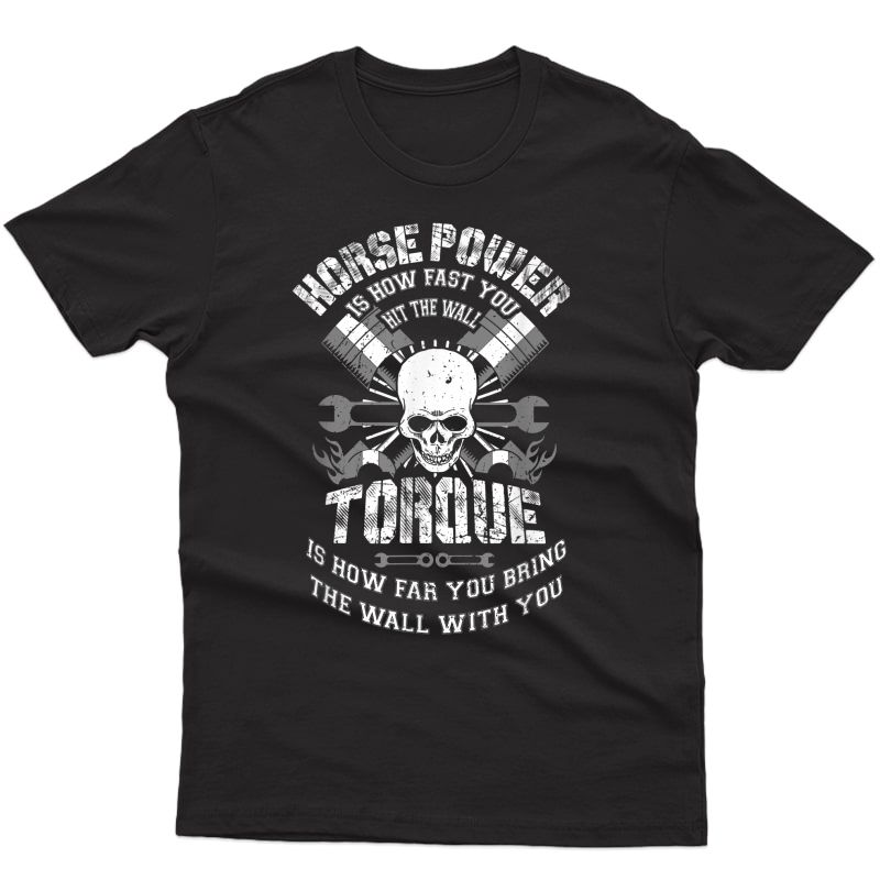Diesel Mechanic T-shirt Funny Horsepower Torque Gift 