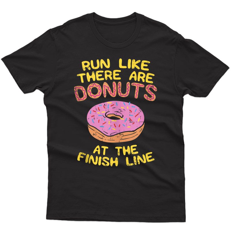 Donut Running, Doughnut Lover, Funny Donut Tank Top Shirts | Stellanovelty