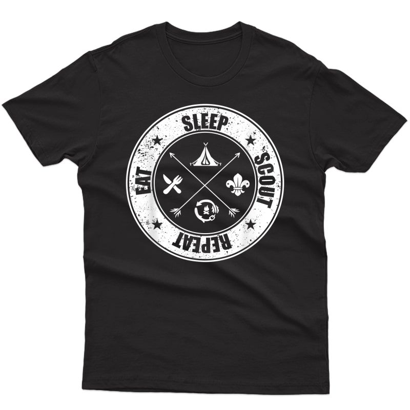 Eat Sleep Scout Repeat Scouting Lover Survival T-shirt