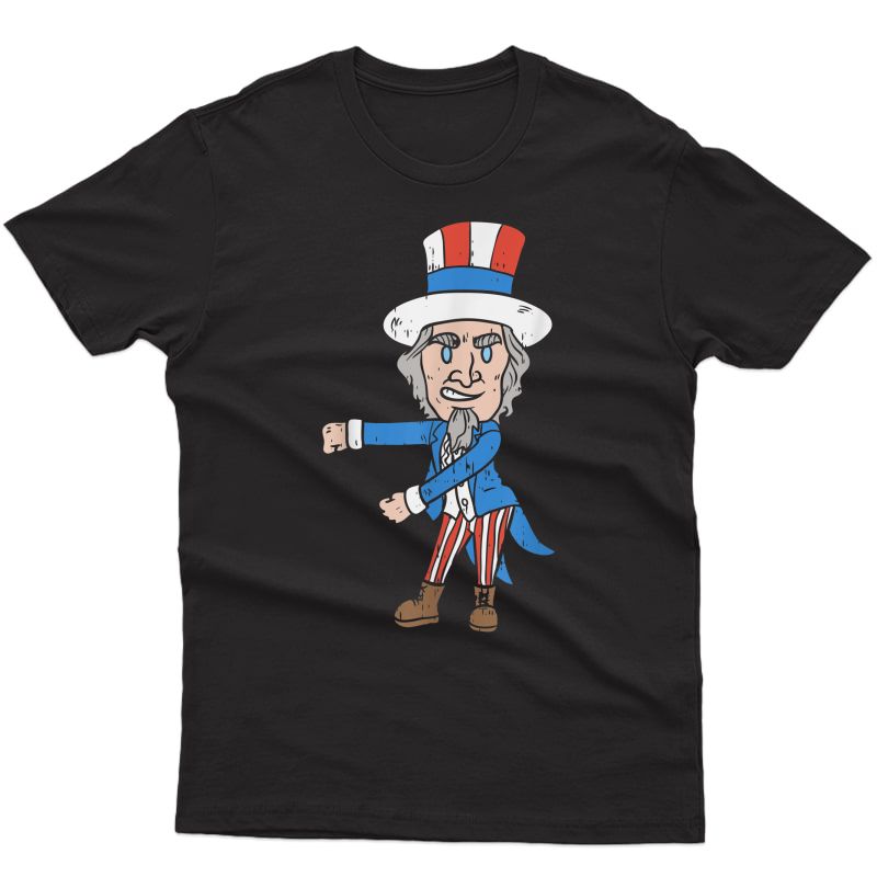 Flossing Uncle Sam Floss Dance 4th Of July Girls T-shirt