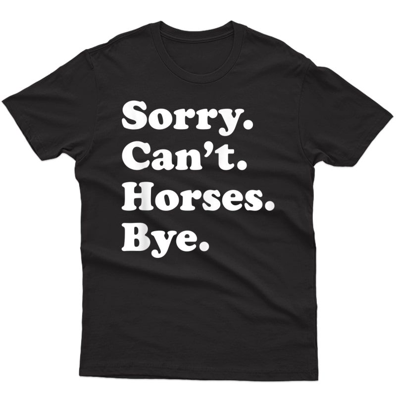 Funny Horse Gift For Or Girls T-shirt