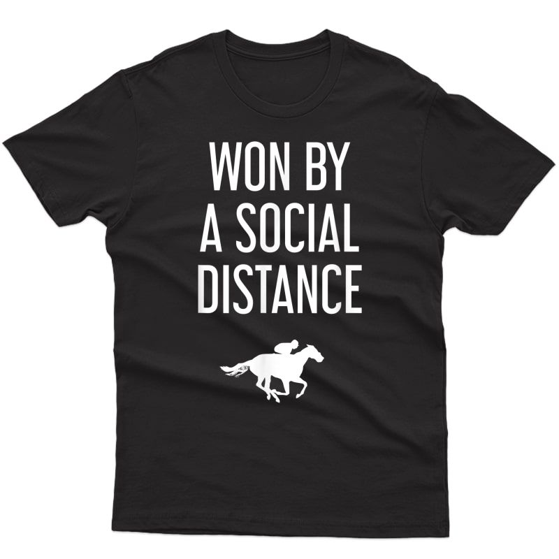 Funny Horse Kentucky Race Social Distance Derby T-shirt