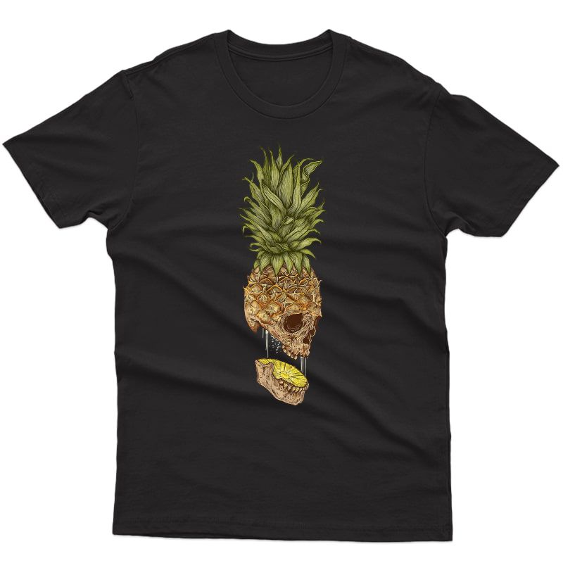 Hawaiian Skull Pineapple Aloha Beach Hawaii Summer Apparel T-shirt
