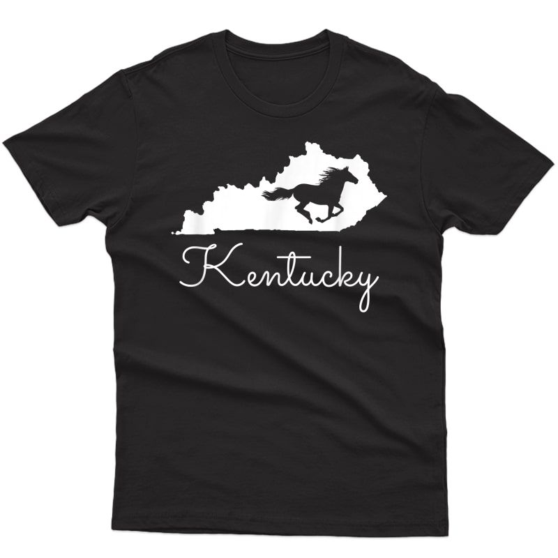Kentucky Horse Map State Shirt