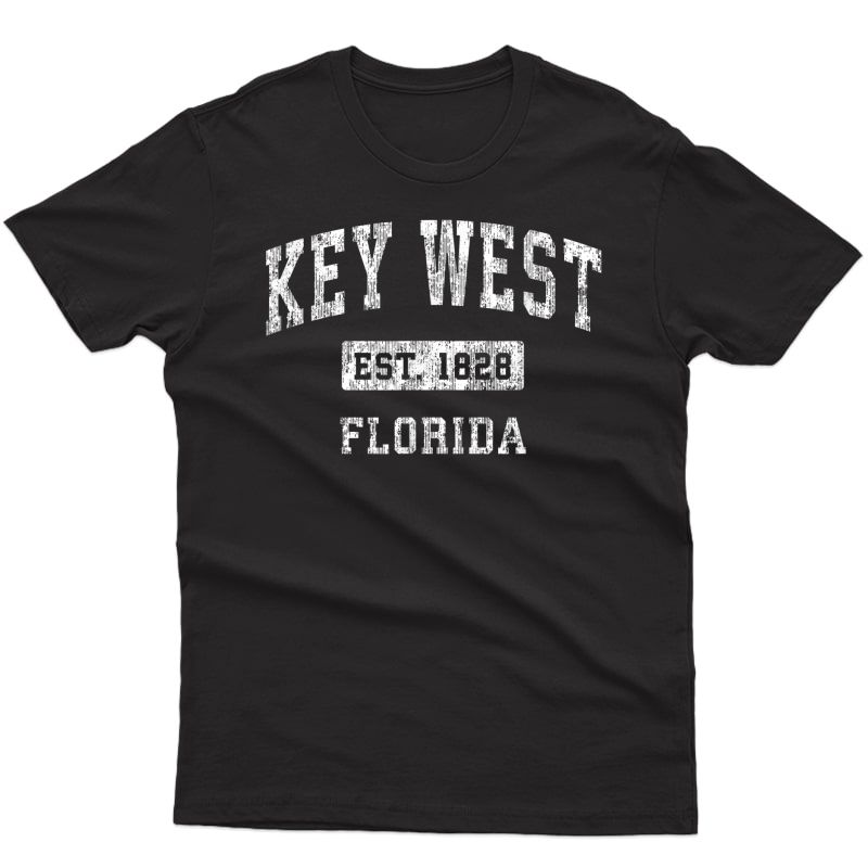Key West Florida Fl Vintage Established Sports Design T-shirt