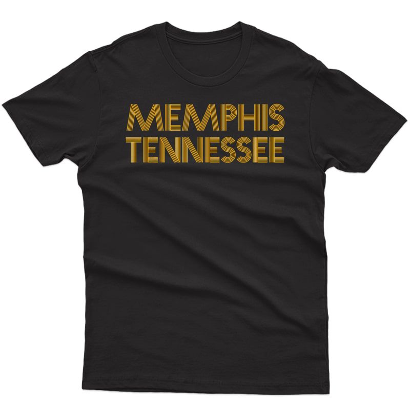 Memphis Tennessee Vintage Gifts 80's Retro Orange Memphis T-shirt