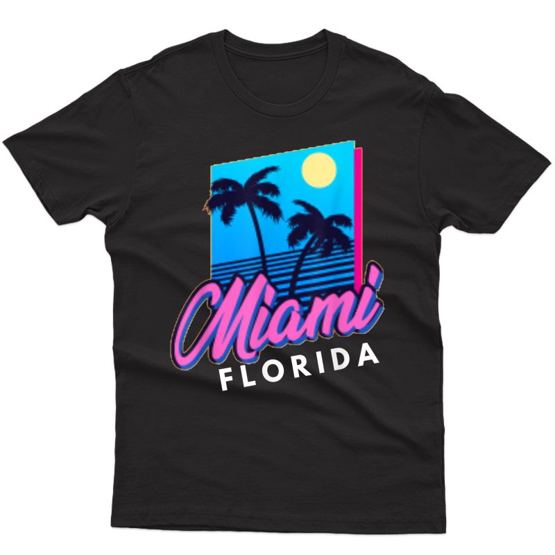 Miami Beach Retro Florida Gifts And Souvenirs & Girls T-shirt