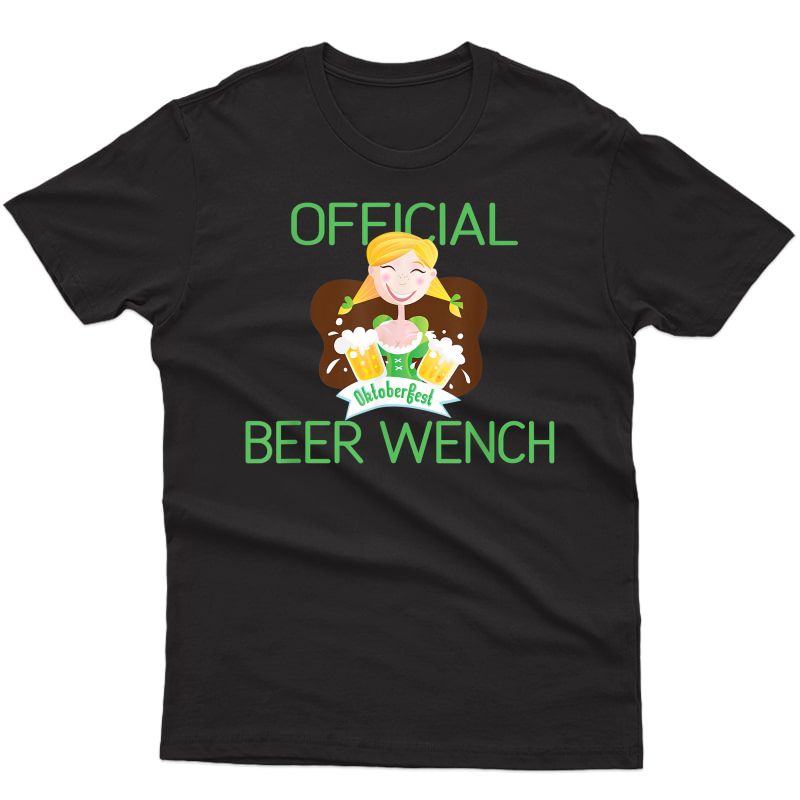  Beer Wench T-shirt Oktoberfest Bartender Bier Serve