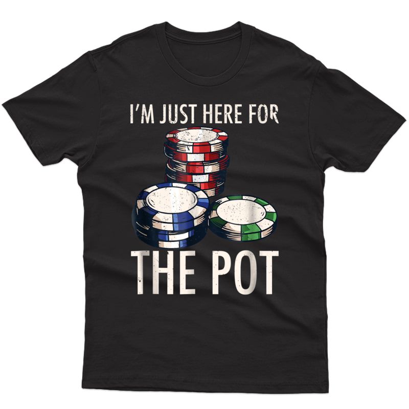 Poker T-shirt Texas Hold'em Gambling Pot Cards Player Gift