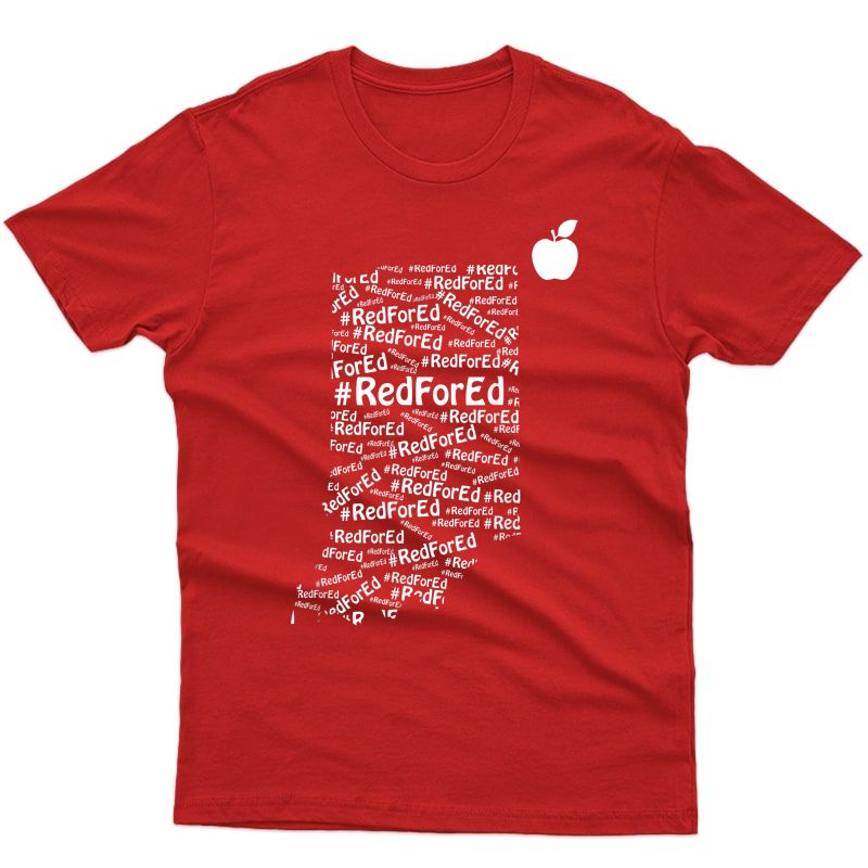 Red For Ed Indiana Tea T-shirt 