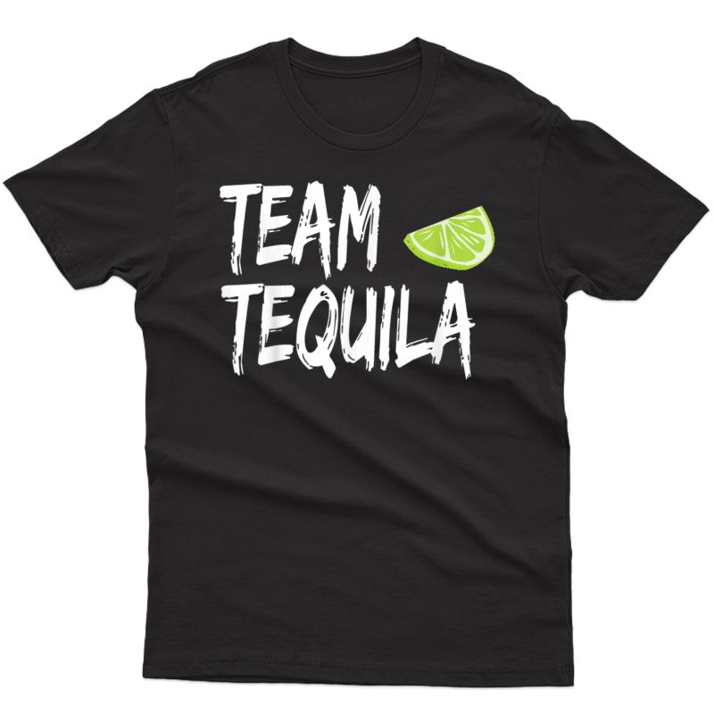 Team Tequila With Green Lime Design T-shirt