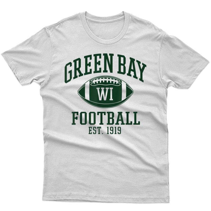 Vintage Green Bay Wisconsin Football Retro Gift T-shirt