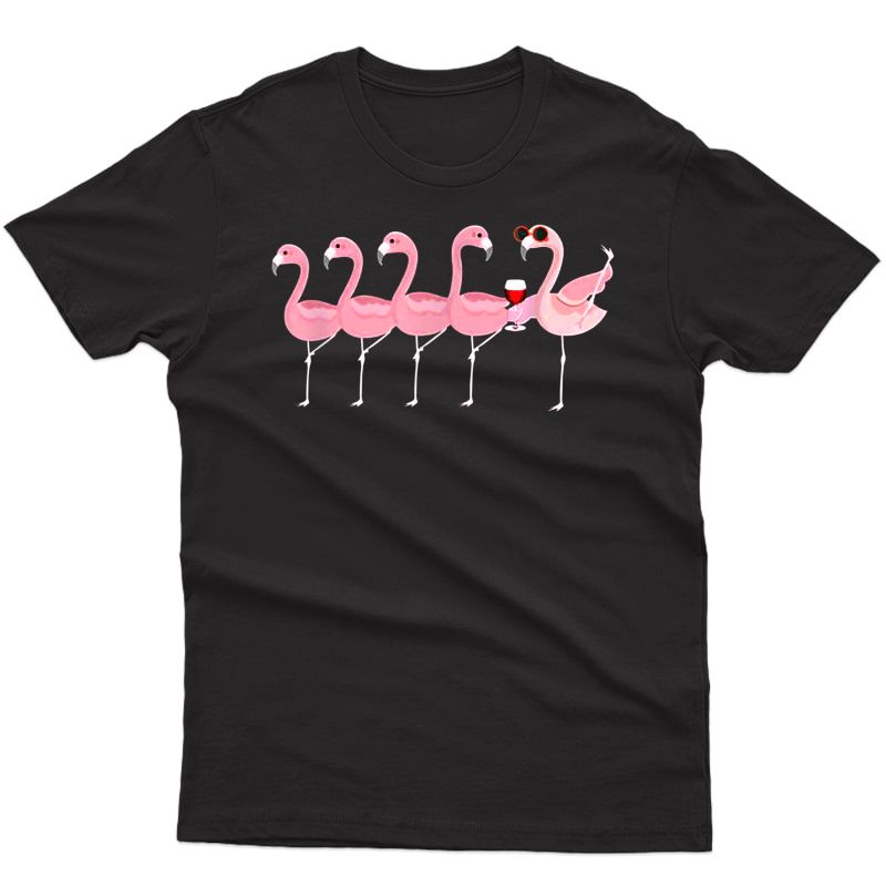 Wine Dancing Flamingo Shirt