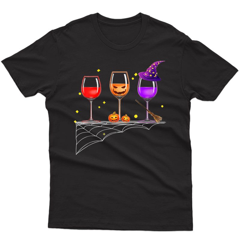  Glasses Of Wine - Halloween T-shirt Costume Pumpkin T-shirt