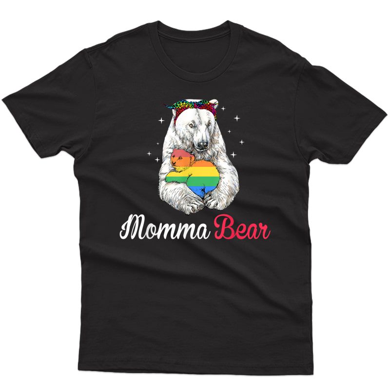  Lgbt Mama Momma Bear Gay Pride Proud Mom Mother's Day T-shirt